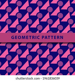 Abstract geometric graphic design print pattern. 