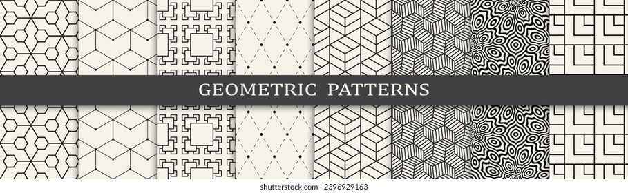  Resumen de diseño gráfico geométrico simple patrón. Patrones de texturas de moda vectorial.