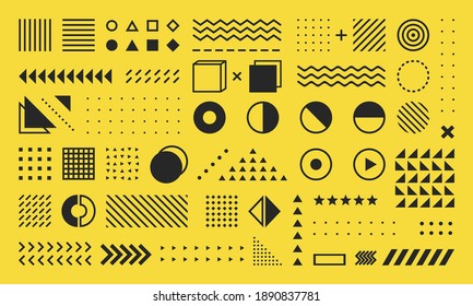 Abstract geometric graphic element vector - Shutterstock ID 1890837781