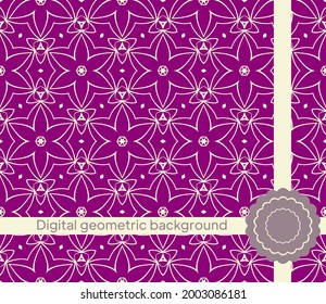 Abstract geometric graphic for hipster fashion pillow pattern. Vector illustration