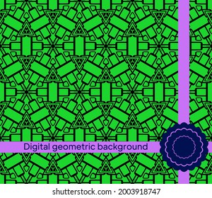 Abstract geometric graphic for hipster fashion pillow pattern. Vector illustration