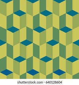 Abstract geometric graphic pattern green color tone background vector illustration for green, eco, organic concept design idea esp10