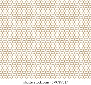 abstract geometric graphic seamless gold hexagon pattern background