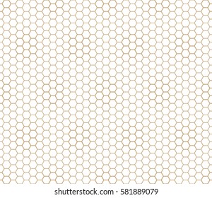 abstract geometric graphic seamless gold hexagon pattern background