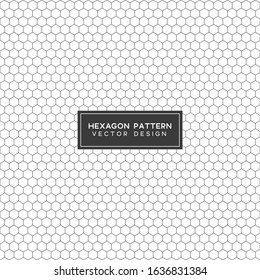 Abstract geometric graphic seamless grey hexagon pattern background.