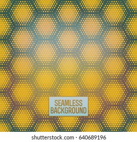 Abstract geometric graphic seamless hexagon pattern background.