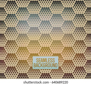 Abstract geometric graphic seamless hexagon pattern background.