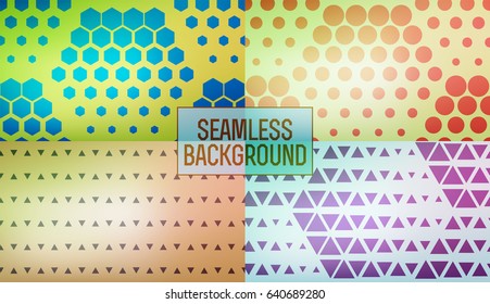 Abstract geometric graphic seamless hexagon pattern background.