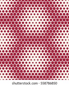 abstract geometric graphic seamless red hexagon pattern background