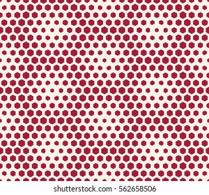 abstract geometric graphic seamless red hexagon pattern background
