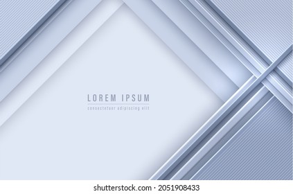 Abstract geometric gray background. Futuristic modern decoration. Vector illustration.