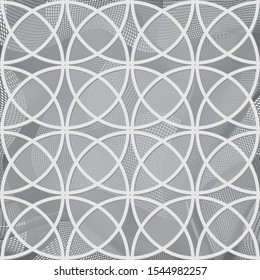 Abstract Geometric Gray Background High Saturated Gradients Different Geometrical Shapes