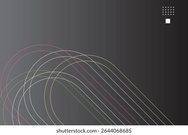 Abstract geometric gray background with lines shapes in a modern design aesthetic. A modern abstract geometric background featuring minimalist pattern