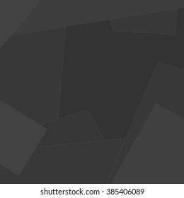 Abstract Geometric Gray Background,   Geometric Shapes and Dotted Lines, Background in the Form of Polygons in Shades of Gray,  Vector Illustration