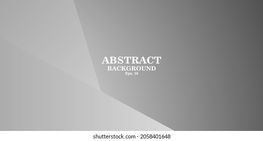 Abstract geometric gray backgrounds were also suitable for social media, websites, banners, and posters. Abstract white and gray gradient color modern background design vector Illustration.