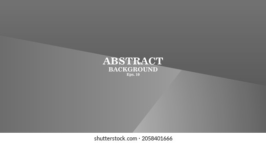 Abstract geometric gray backgrounds were also suitable for social media, websites, banners, and posters. Abstract white and gray gradient color modern background design vector Illustration.