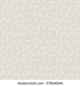 Abstract geometric gray deco art memphis fashion pattern