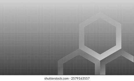 Abstract geometric gray gradient desktop wallpaper vector. Monochrome Gradient black gray Digital technology background. Abstract Geometric shape black gray gradient desktop wallpaper background