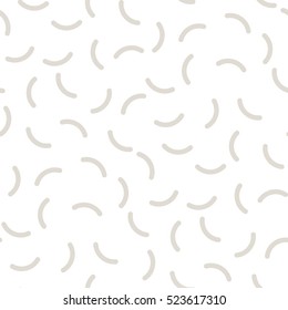 Abstract geometric gray hipster memphis fashion design print pattern