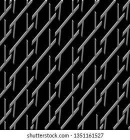 abstract geometric gray line on black background