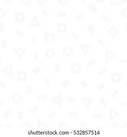 Abstract geometric gray memphis fashion design subtle pattern
