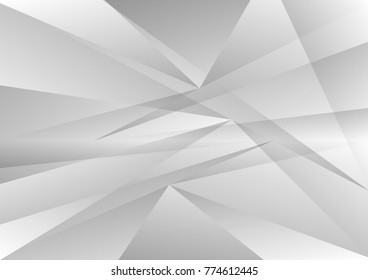 Abstract geometric Gray and White color, Vector illustration background