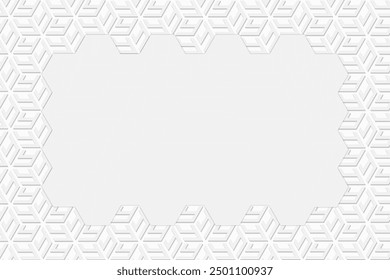 Abstract geometric geometric gray and white shape line architecture fine white background vector illustration