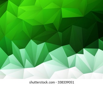 Abstract geometric green background for design.Vector illustration