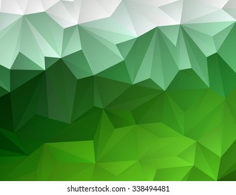 Abstract geometric green background for design.Vector illustration