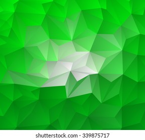 Abstract geometric green background for design.Vector illustration