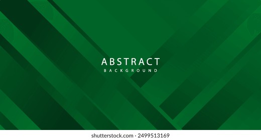 Abstract Geometric Green Background with Diagonal Lines and Gradient. Can Be Used for Cover Design, Poster and Advertising.