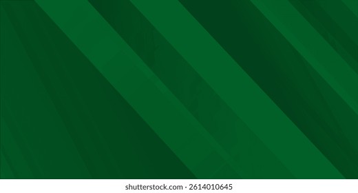 Abstract Geometric Green Background with Diagonal Lines and Gradient. Can Be Used for Cover Design, Poster and Advertising.