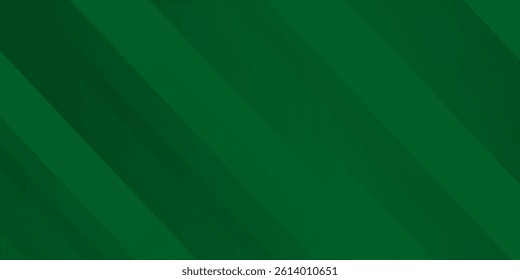 Abstract Geometric Green Background with Diagonal Lines and Gradient. Can Be Used for Cover Design, Poster and Advertising.