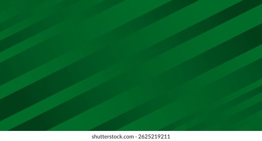 Abstract Geometric Green Background with Diagonal Lines and Gradient. Can Be Used for Cover Design, Poster and Advertising.