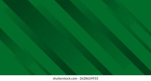 Abstract Geometric Green Background with Diagonal Lines and Gradient. Can Be Used for Cover Design, Poster and Advertising.