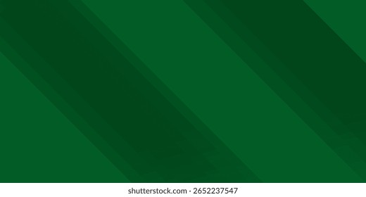 Fundo verde geométrico abstrato com linhas diagonais e gradiente. Pode ser usado para design de capa, pôster e publicidade.