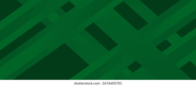 Abstract Geometric Green Background with Diagonal Lines and Gradient. Can Be Used for Cover Design, Poster and Advertising. eps 10