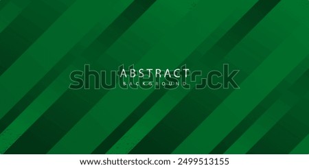 Abstract Geometric Green Background with Diagonal Lines and Gradient. Can Be Used for Cover Design, Poster and Advertising.