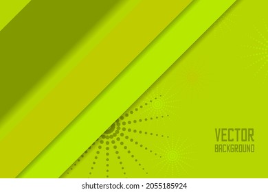 Abstract geometric green background with shadow, texture design, vector illustration