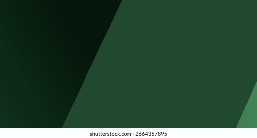 Abstract geometric green background, simple copy space background