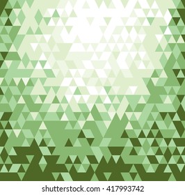 Abstract Geometric Green Background. Vector Illustration.