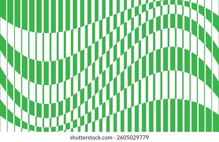 abstract geometric green big to small wave line pattern.