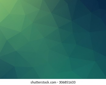 Abstract geometric green blue background flat style
