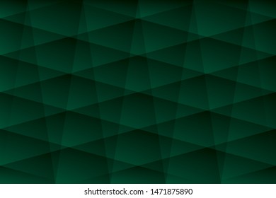 Abstract geometric green color background, vector illustration