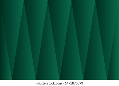 Abstract geometric green color background, vector illustration