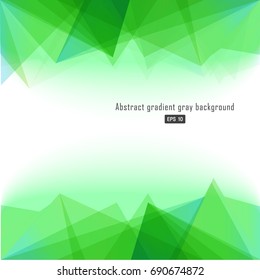 Abstract geometric green color background