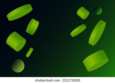 Abstract geometric green design dynamic modern graphic background vector
