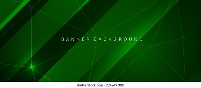 Abstract geometric green design dynamic modern graphic background vector