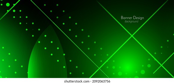 Resumen geométrico verde dinámico líneas modernas fondo de patrón de ilustración