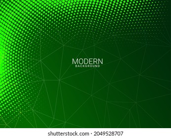 Abstract geometric green elegant modern pattern colorful background vector